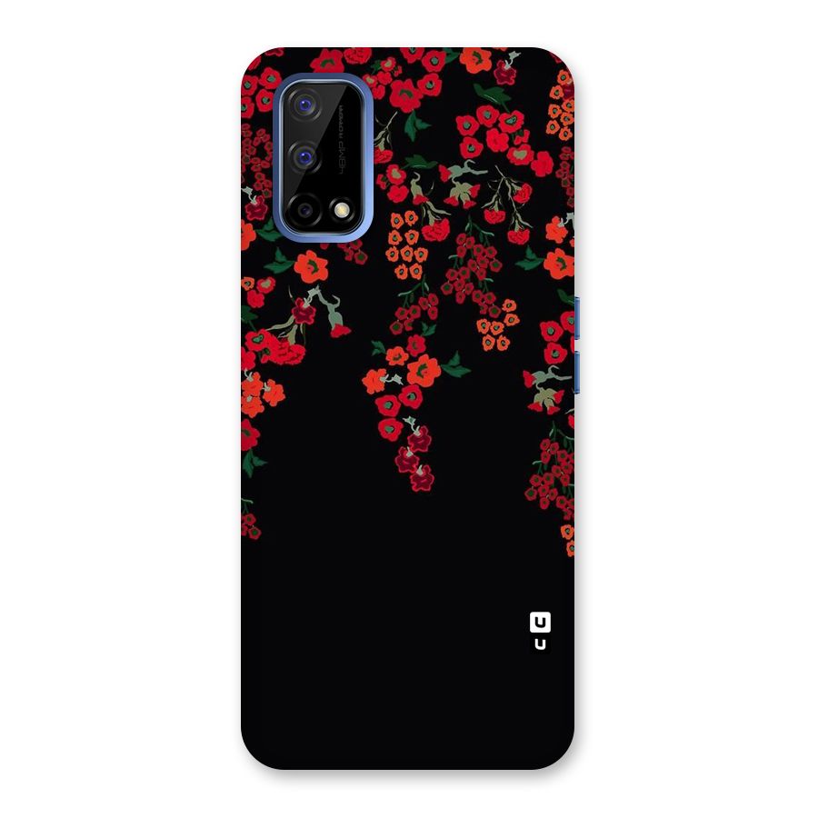 Red Floral Pattern Back Case for Realme Narzo 30 Pro