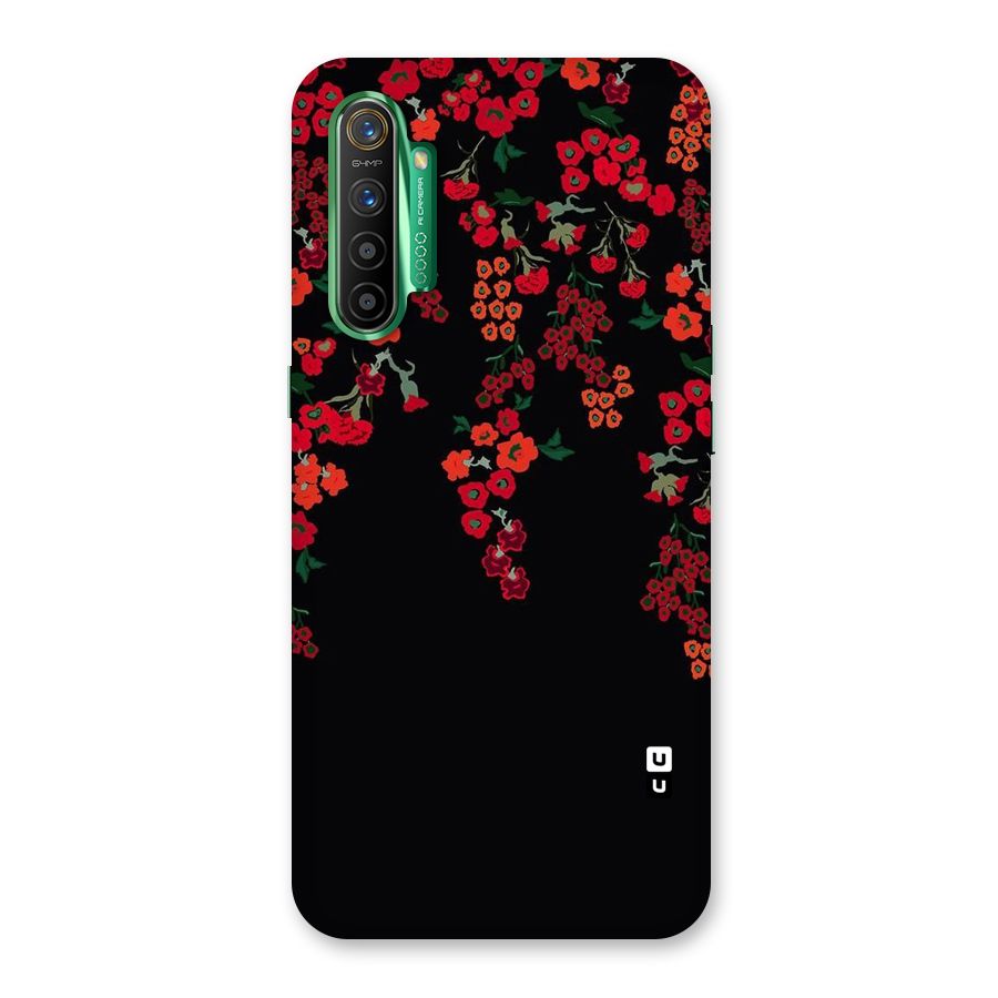 Red Floral Pattern Back Case for Realme X2
