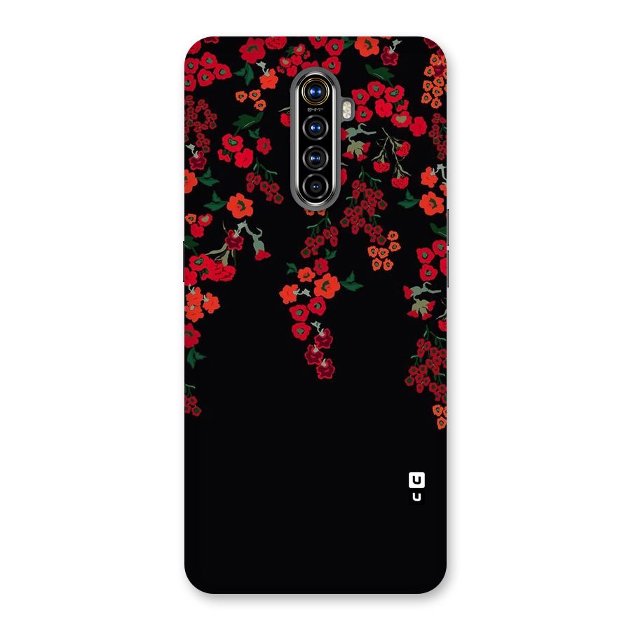 Red Floral Pattern Back Case for Realme X2 Pro