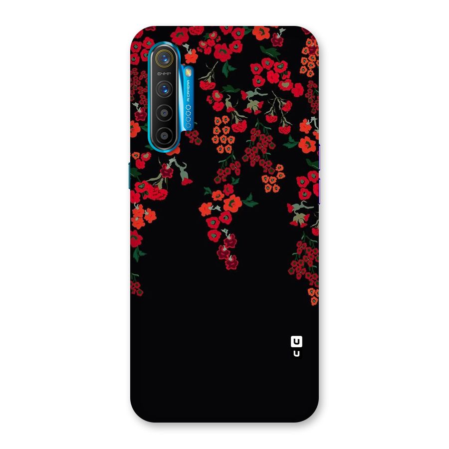 Red Floral Pattern Back Case for Realme XT