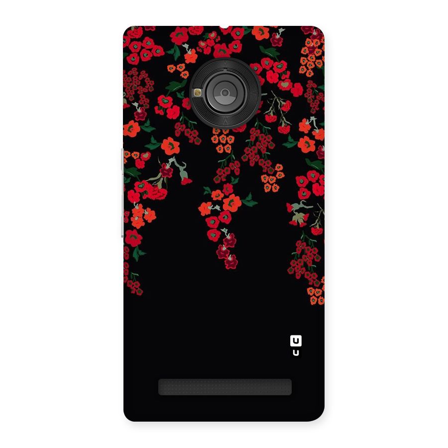 Red Floral Pattern Back Case for Yu Yunique