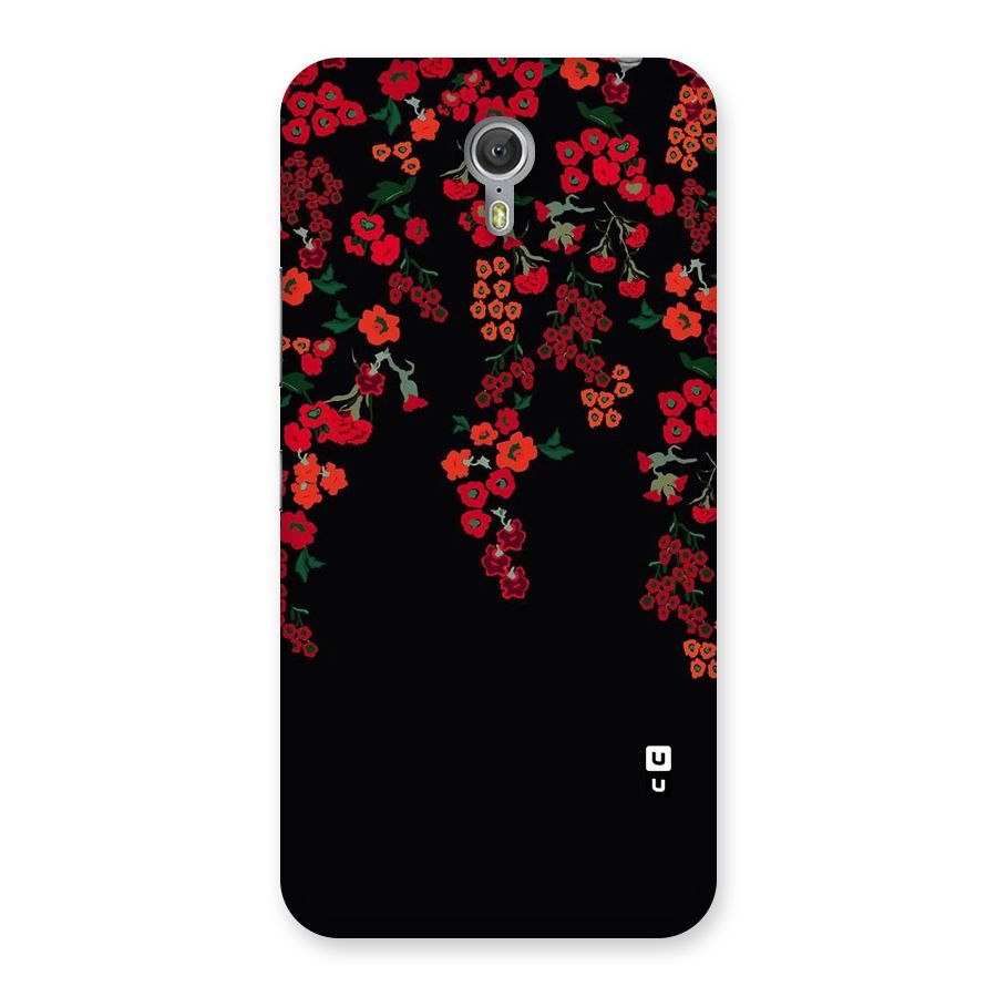Red Floral Pattern Back Case for Zuk Z1