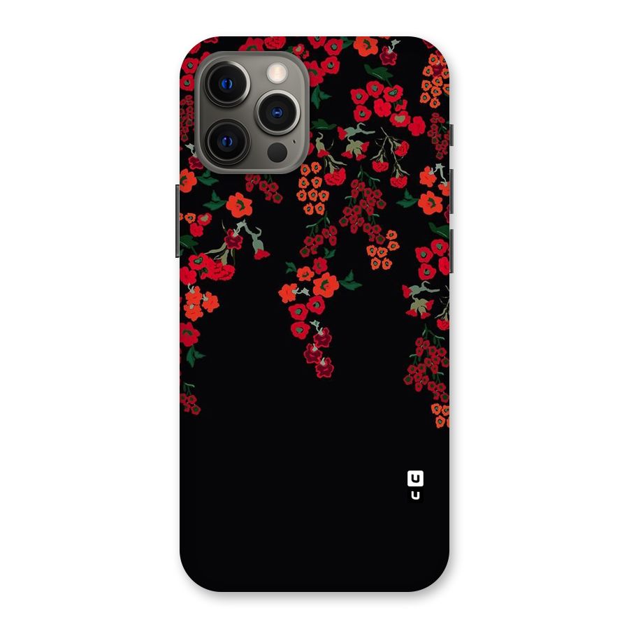 Red Floral Pattern Back Case for iPhone 12 Pro Max