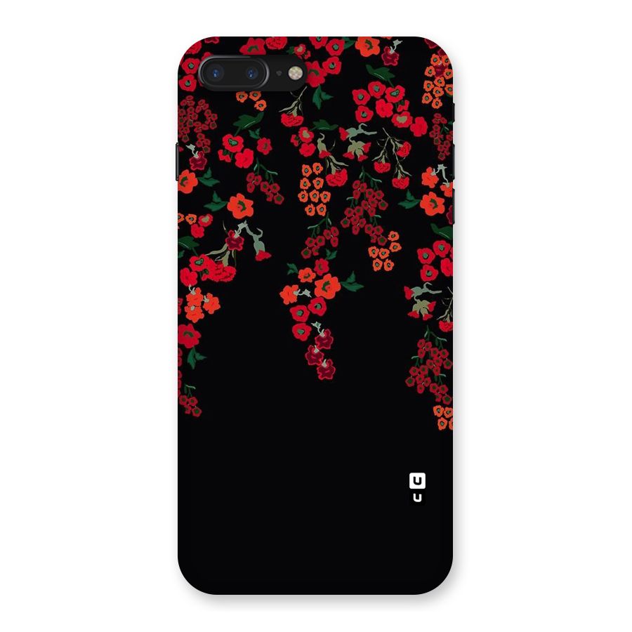 Red Floral Pattern Back Case for iPhone 7 Plus