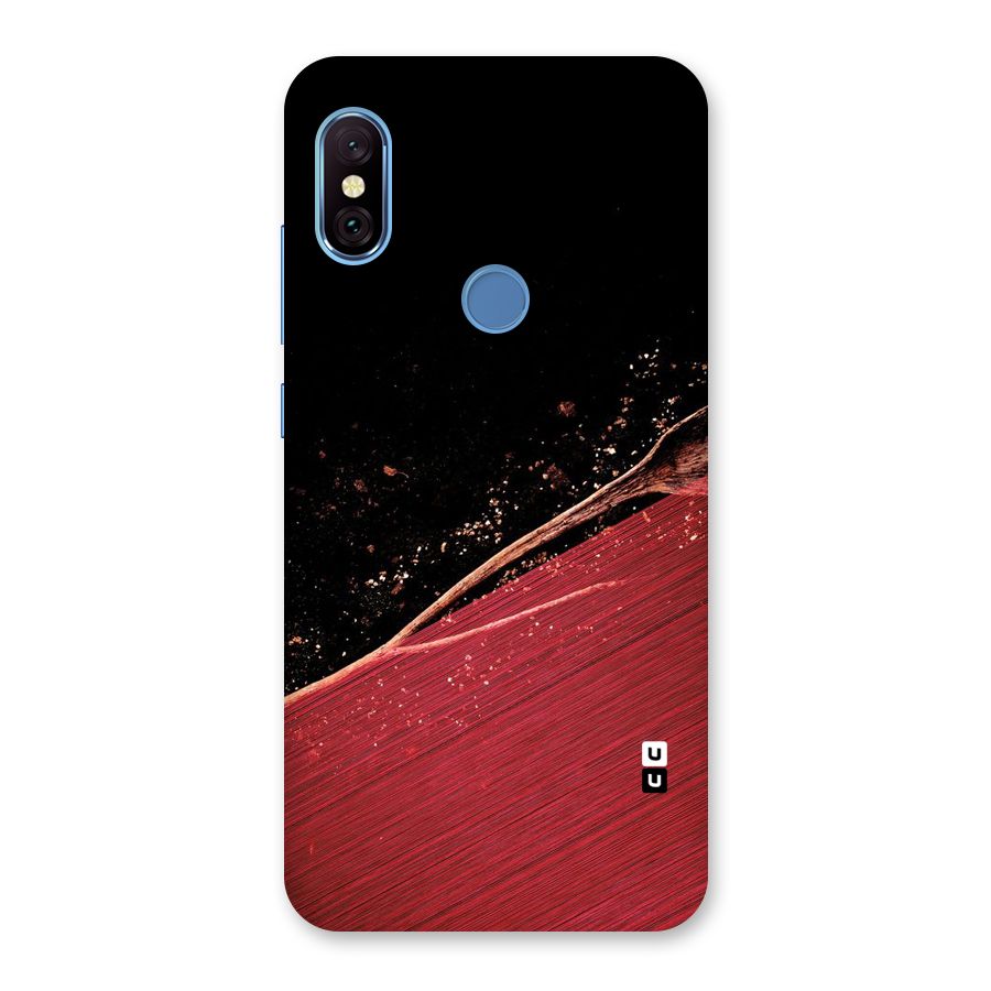 Red Flow Drops Back Case for Redmi Note 6 Pro
