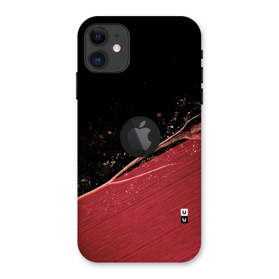 Red Flow Drops Back Case for iPhone 11 Logo Cut