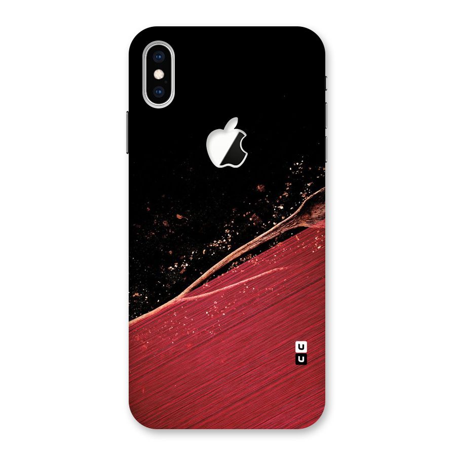 Red Flow Drops Back Case for iPhone XS Max Apple Cut