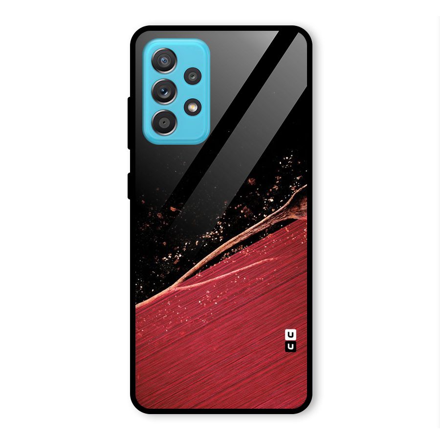 Red Flow Drops Glass Back Case for Galaxy A52