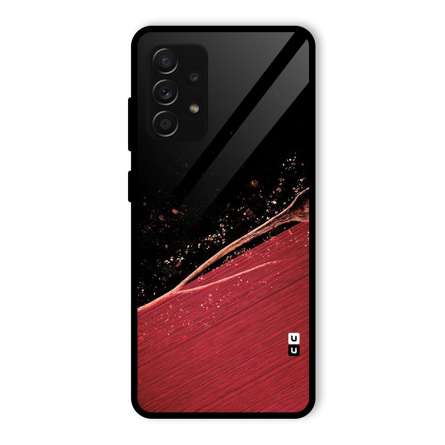 Red Flow Drops Glass Back Case for Galaxy A53 5G