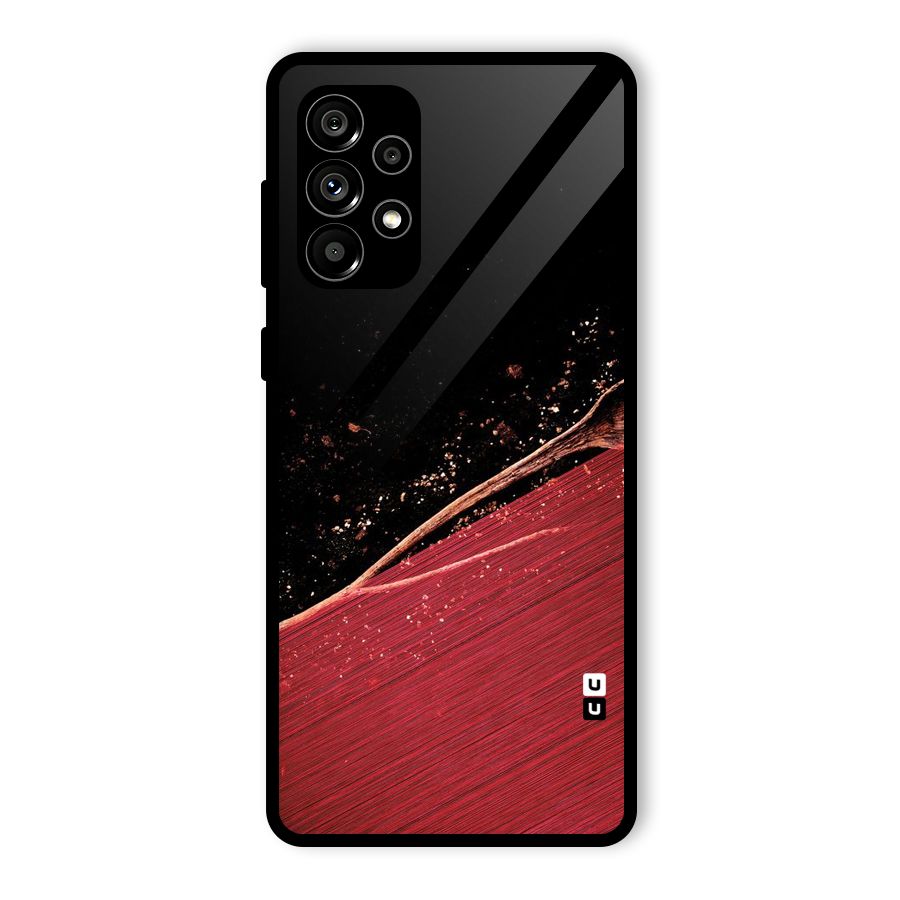 Red Flow Drops Glass Back Case for Galaxy A73 5G