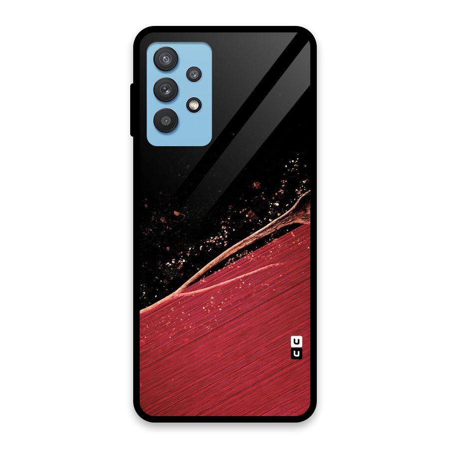 Red Flow Drops Glass Back Case for Galaxy M32 5G