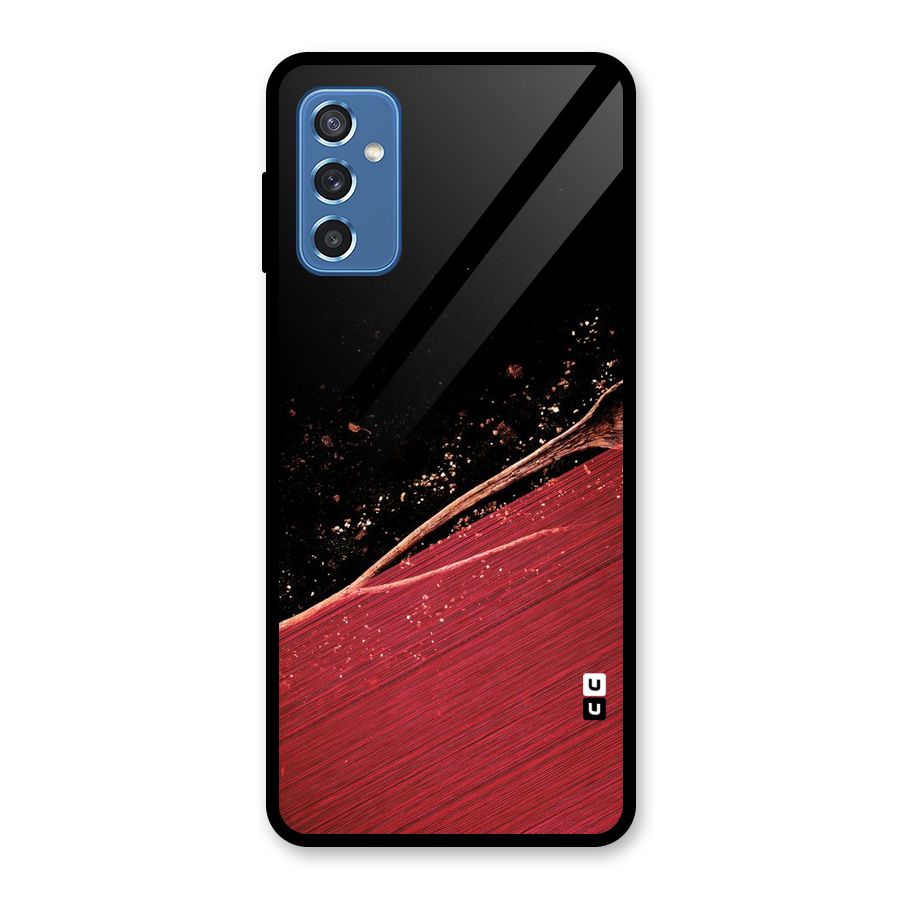 Red Flow Drops Glass Back Case for Galaxy M52 5G