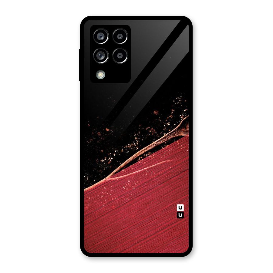 Red Flow Drops Glass Back Case for Galaxy M53 5G