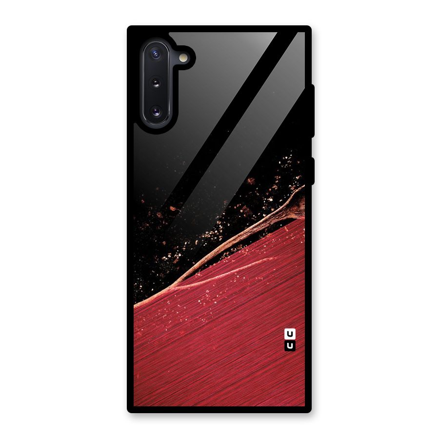 Red Flow Drops Glass Back Case for Galaxy Note 10