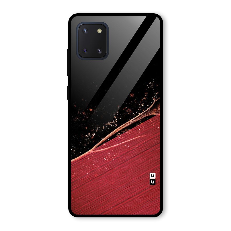 Red Flow Drops Glass Back Case for Galaxy Note 10 Lite