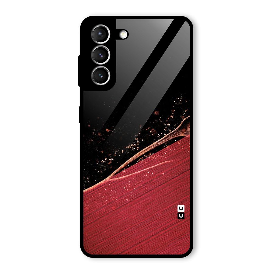 Red Flow Drops Glass Back Case for Galaxy S21 5G