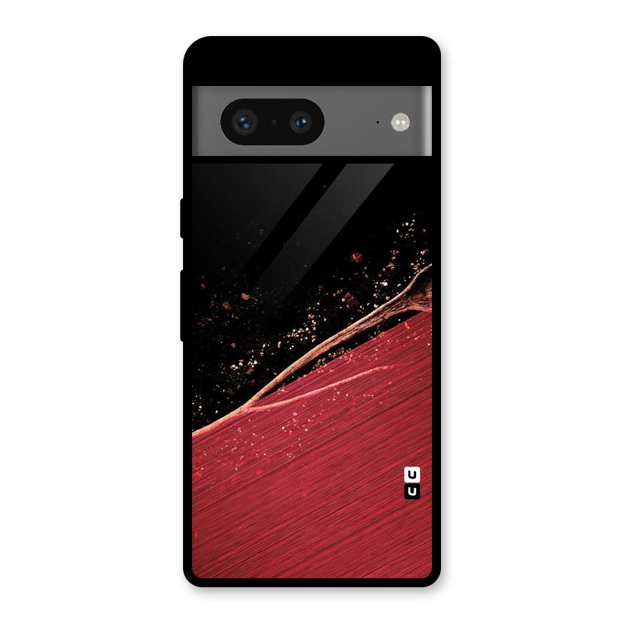 Red Flow Drops Glass Back Case for Google Pixel 7