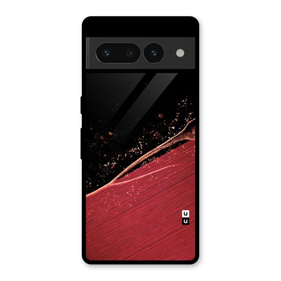 Red Flow Drops Glass Back Case for Google Pixel 7 Pro