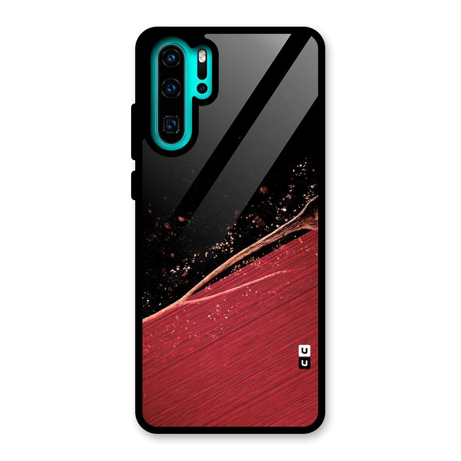 Red Flow Drops Glass Back Case for Huawei P30 Pro