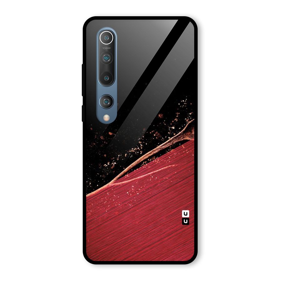 Red Flow Drops Glass Back Case for Mi 10