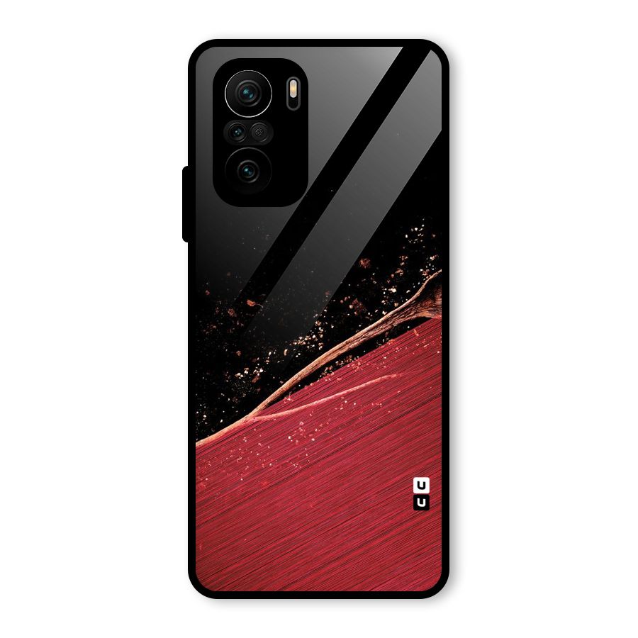 Red Flow Drops Glass Back Case for Mi 11x