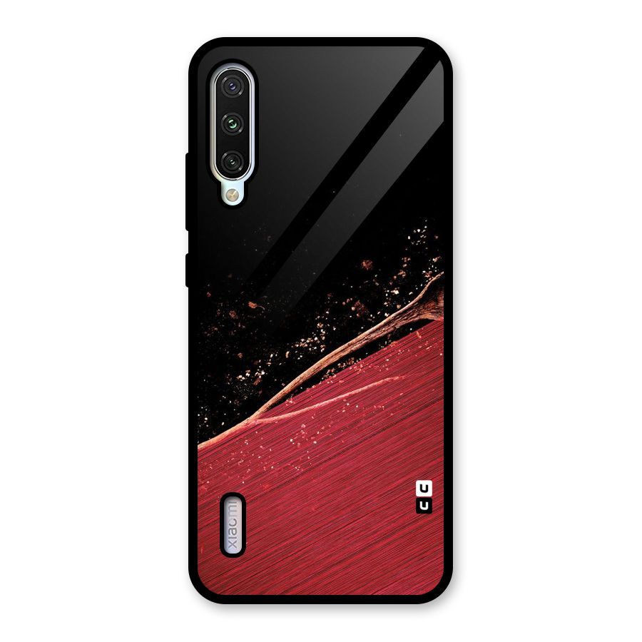 Red Flow Drops Glass Back Case for Mi A3