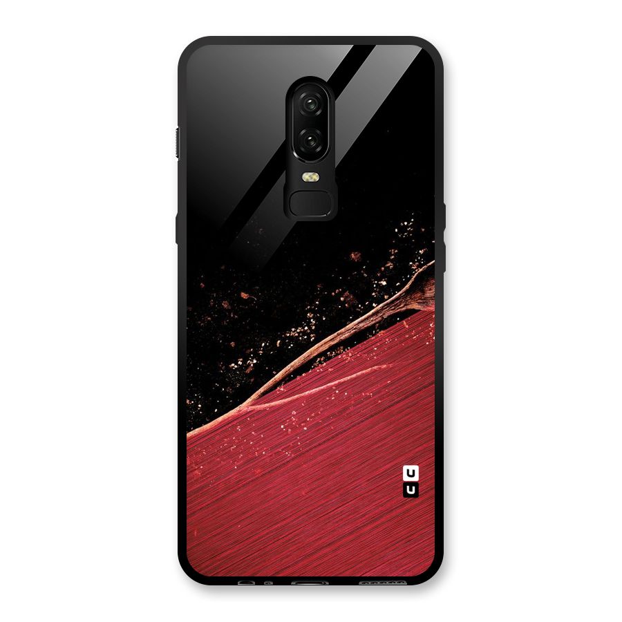 Red Flow Drops Glass Back Case for OnePlus 6