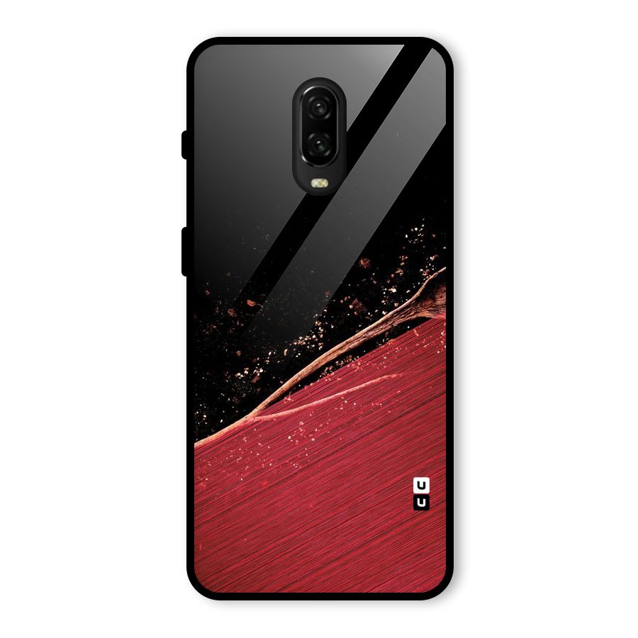 Red Flow Drops Glass Back Case for OnePlus 6T