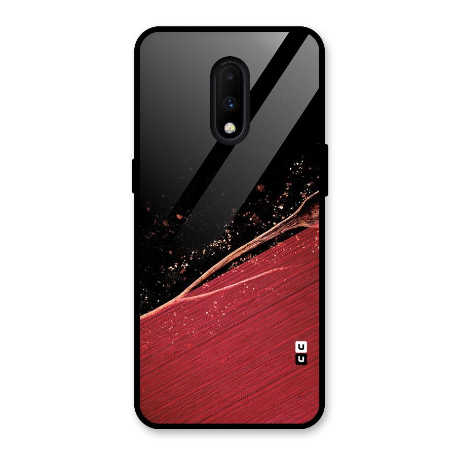 Red Flow Drops Glass Back Case for OnePlus 7