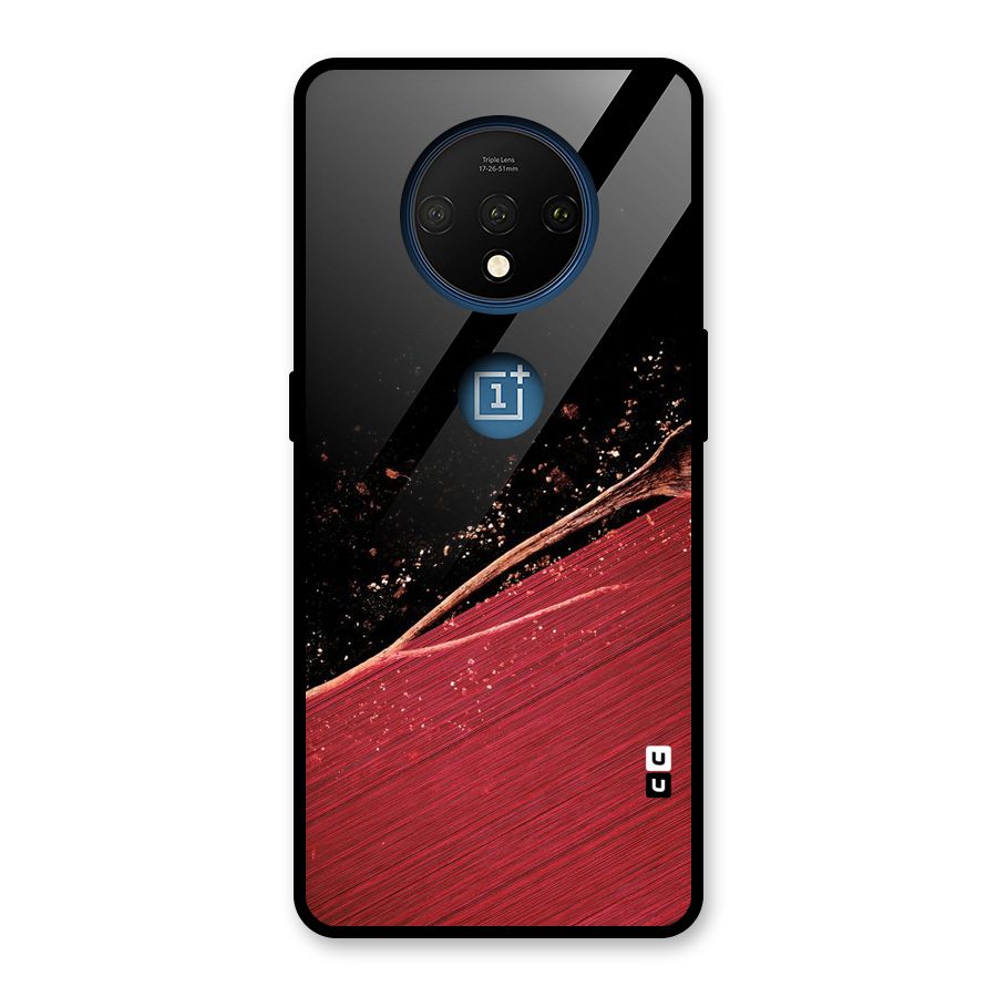 Red Flow Drops Glass Back Case for OnePlus 7T
