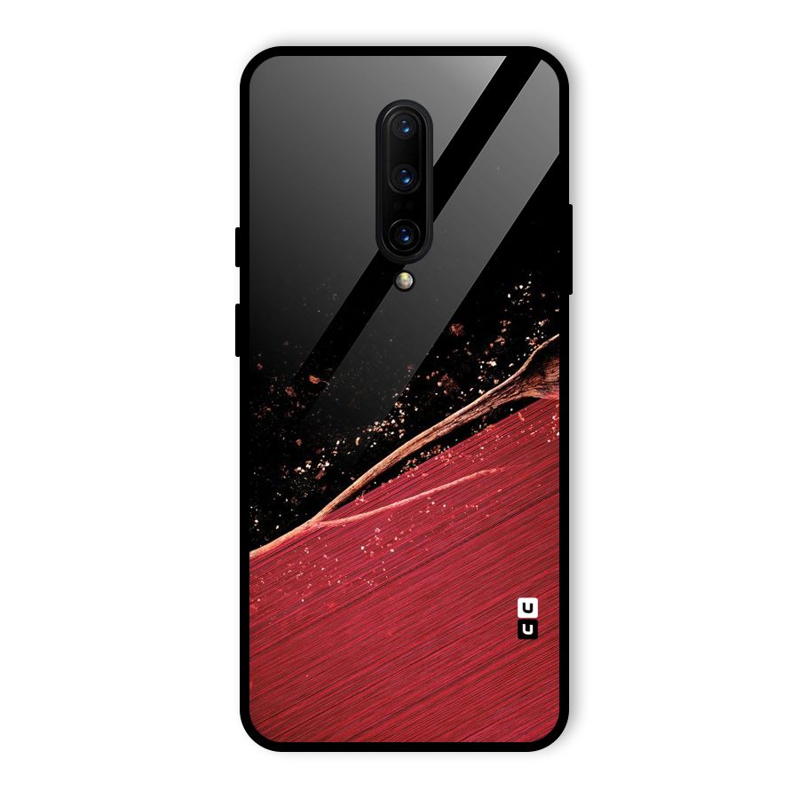 Red Flow Drops Glass Back Case for OnePlus 7 Pro