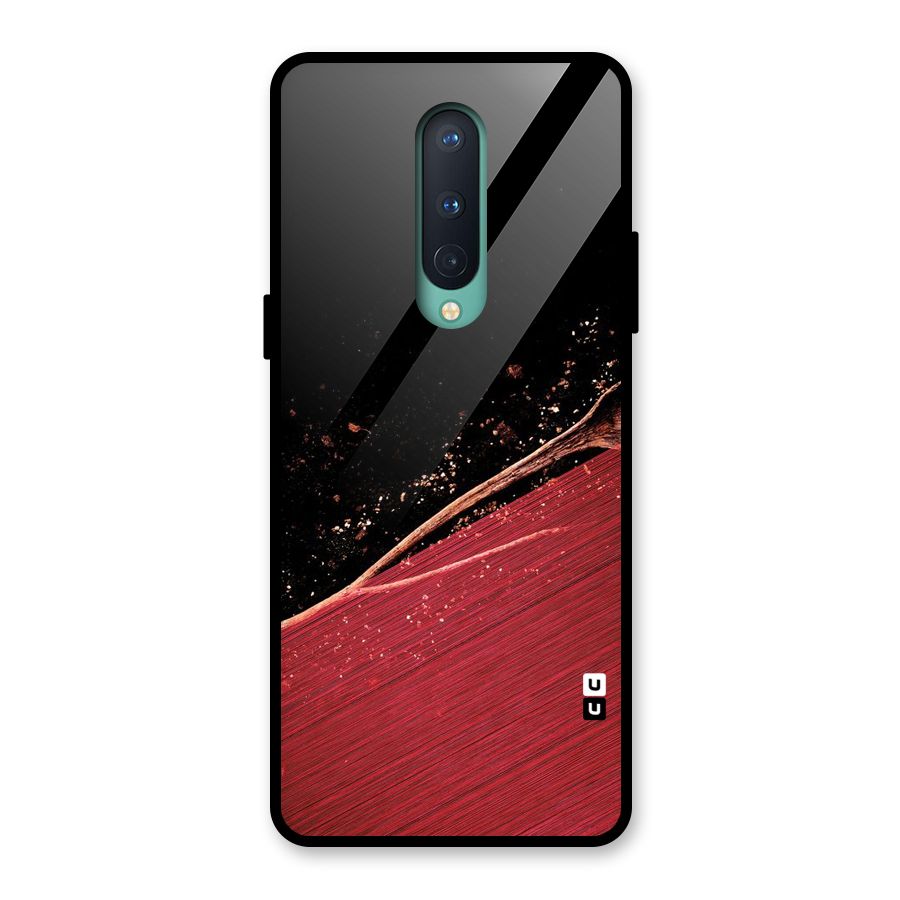 Red Flow Drops Glass Back Case for OnePlus 8