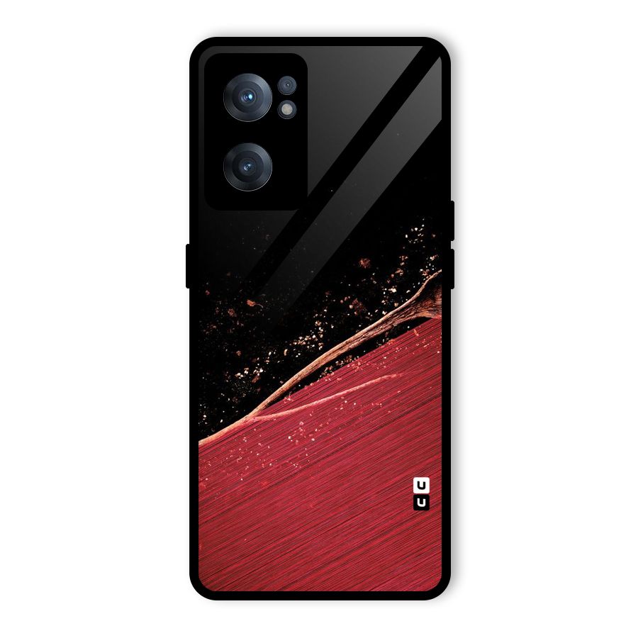 Red Flow Drops Glass Back Case for OnePlus Nord CE 2 5G