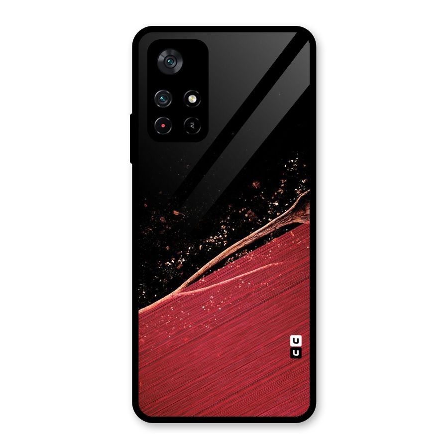 Red Flow Drops Glass Back Case for Poco M4 Pro 5G