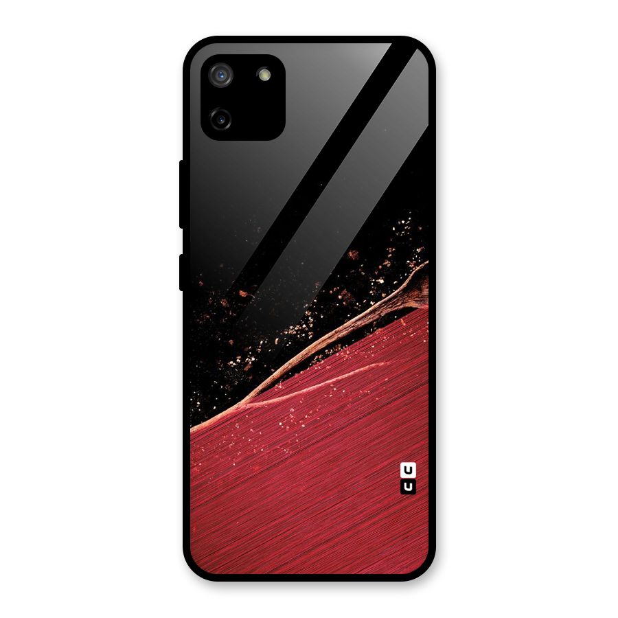 Red Flow Drops Glass Back Case for Realme C11
