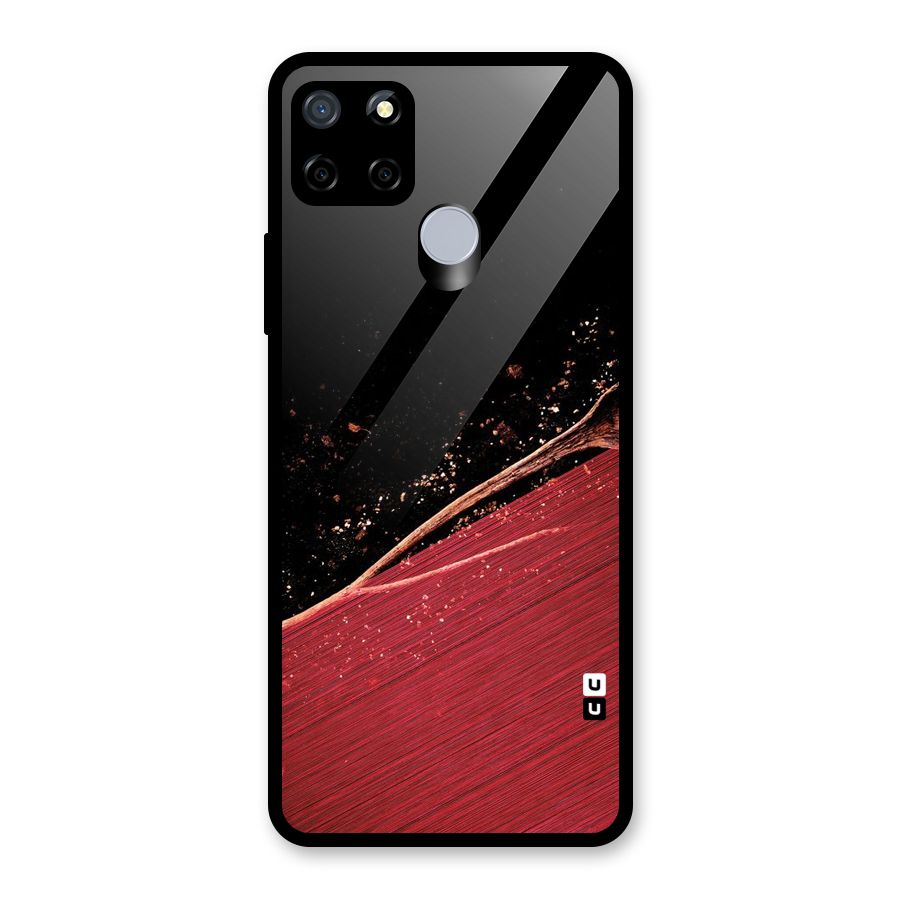 Red Flow Drops Glass Back Case for Realme C15