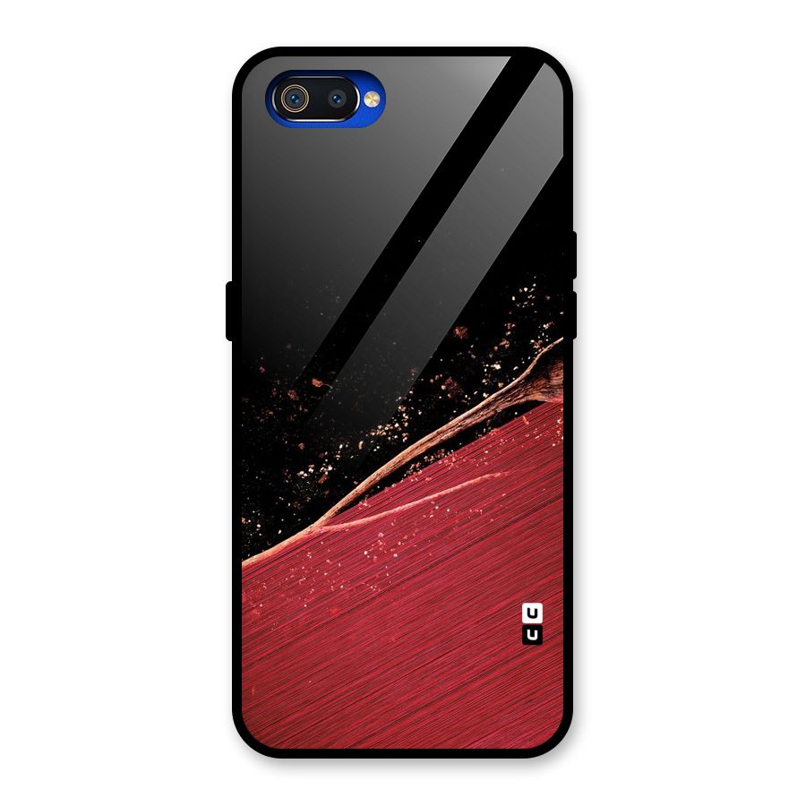 Red Flow Drops Glass Back Case for Realme C2