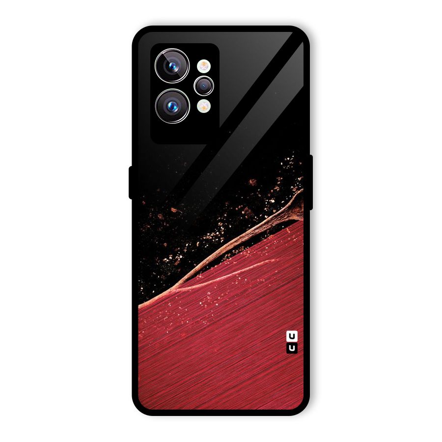 Red Flow Drops Glass Back Case for Realme GT2 Pro