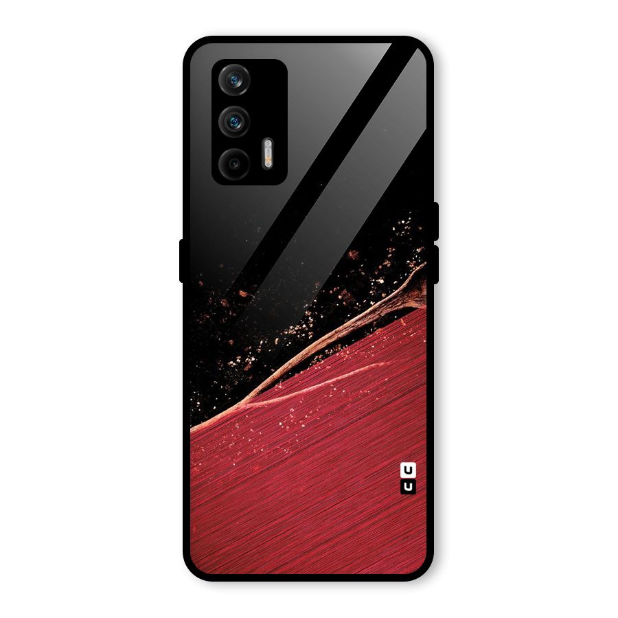 Red Flow Drops Glass Back Case for Realme GT 5G