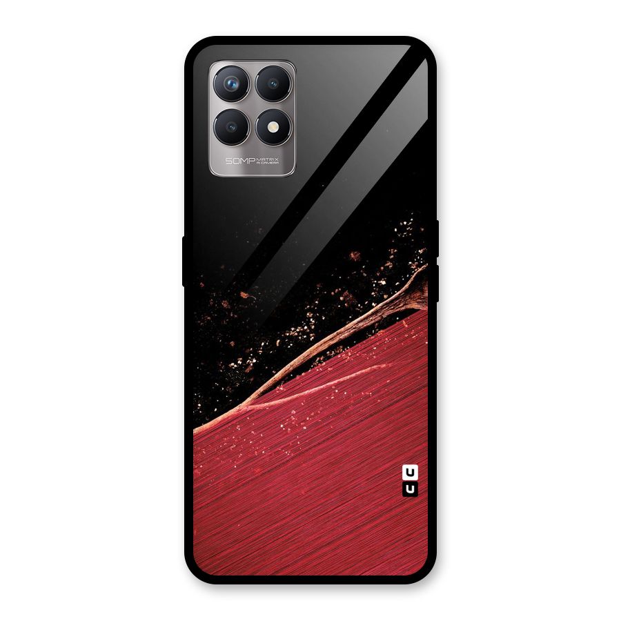 Red Flow Drops Glass Back Case for Realme Narzo 50