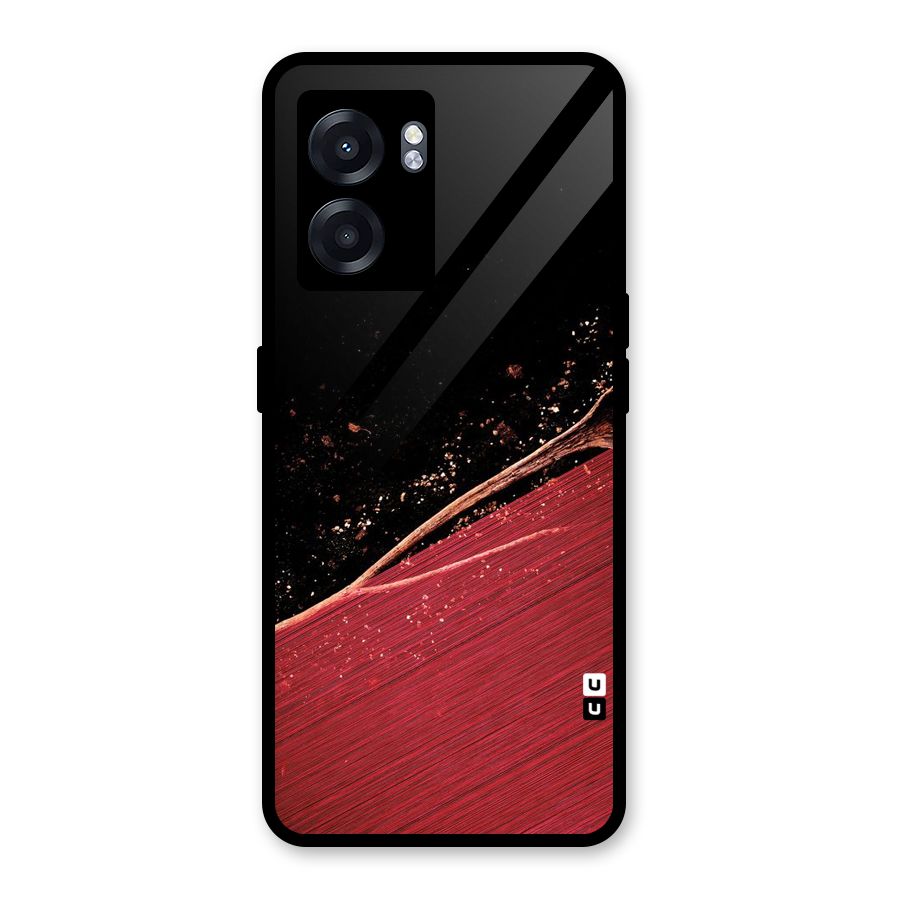 Red Flow Drops Glass Back Case for Realme Narzo 50 5G