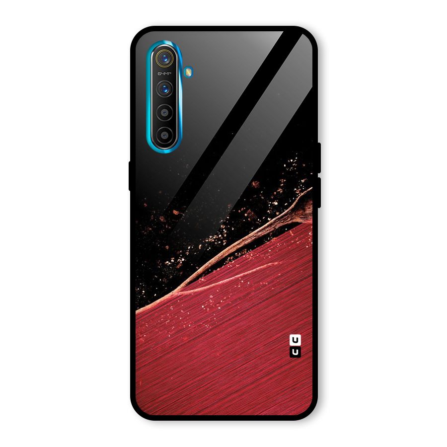 Red Flow Drops Glass Back Case for Realme X2