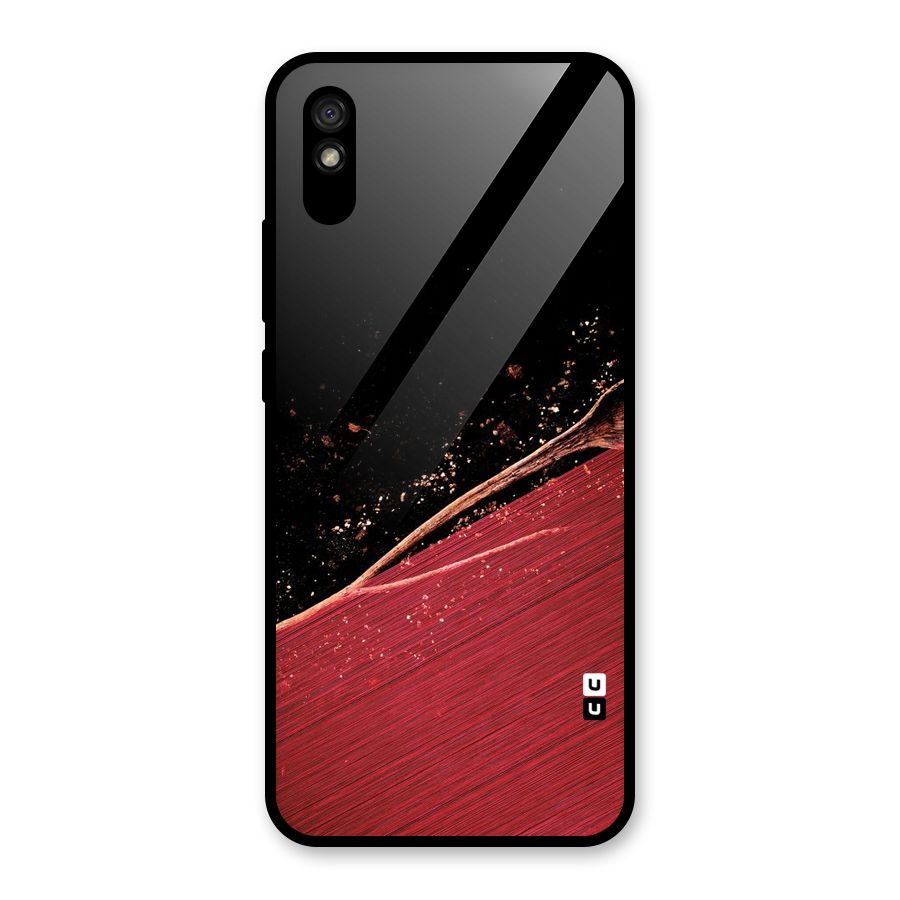 Red Flow Drops Glass Back Case for Redmi 9A