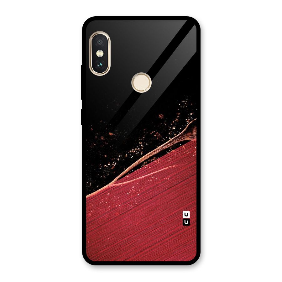 Red Flow Drops Glass Back Case for Redmi Note 5 Pro