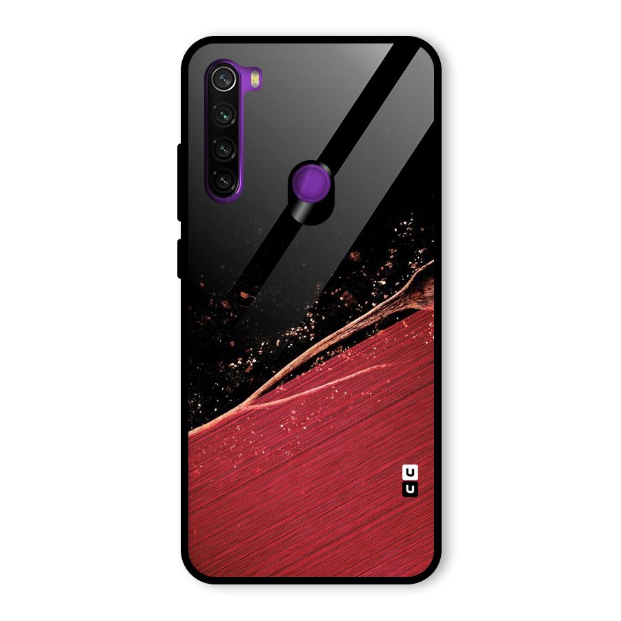 Red Flow Drops Glass Back Case for Redmi Note 8