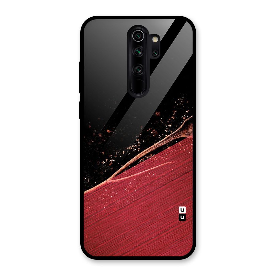 Red Flow Drops Glass Back Case for Redmi Note 8 Pro
