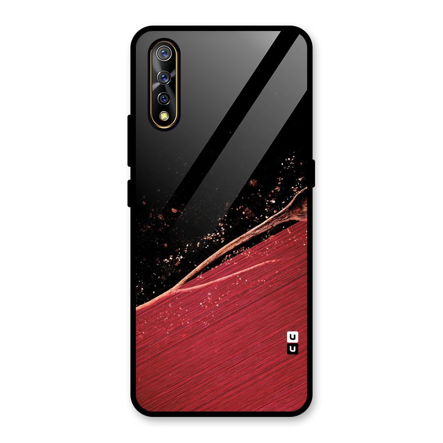 Red Flow Drops Glass Back Case for Vivo S1