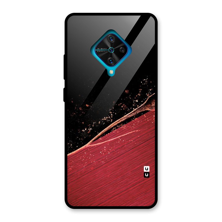 Red Flow Drops Glass Back Case for Vivo S1 Pro