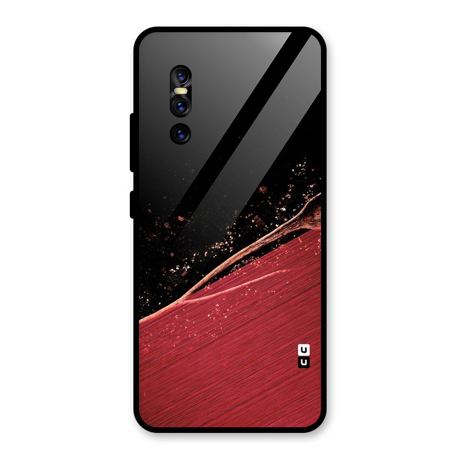 Red Flow Drops Glass Back Case for Vivo V15 Pro