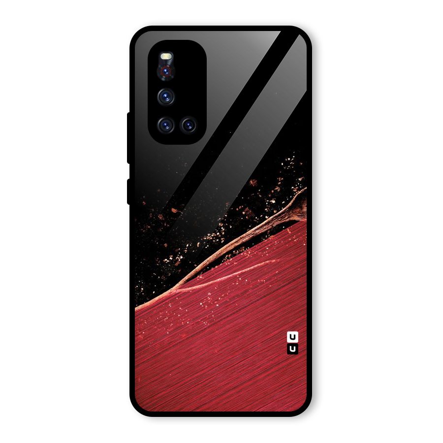 Red Flow Drops Glass Back Case for Vivo V19